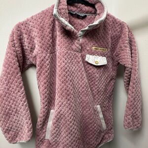 Simply Southern Pink Fleece Pullover M